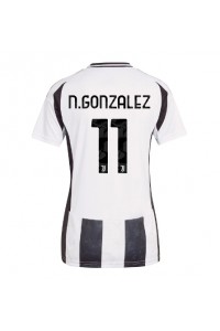 Juventus Nicolas Gonzalez #11 Jalkapallovaatteet Naisten Kotipaita 2024-25 Lyhythihainen